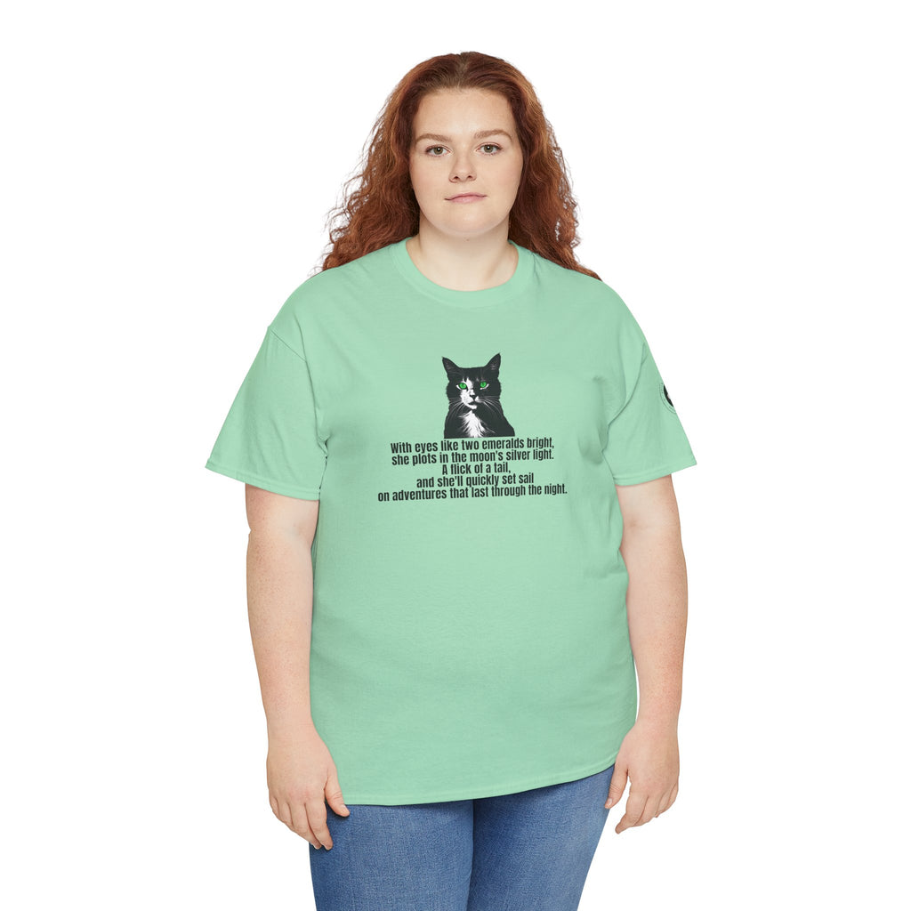 Emerald Eyed Mischief Unisex Heavy Cotton Tee