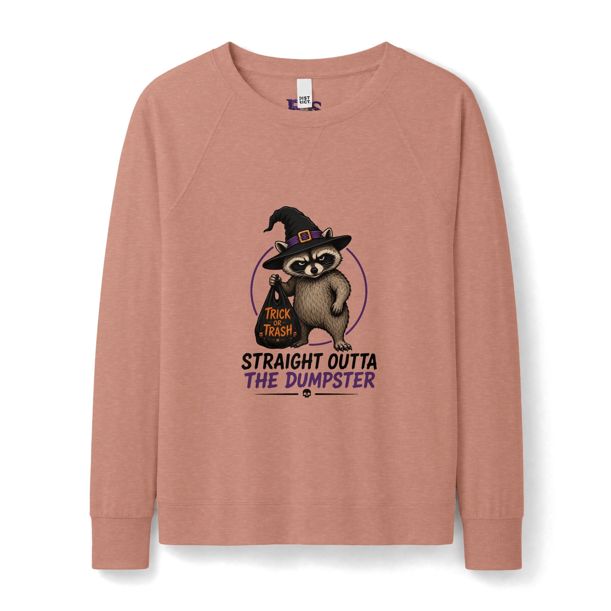Jimothy “Straight Outta the Dumpster” Halloween Lightweight Crewneck Sweatshirt