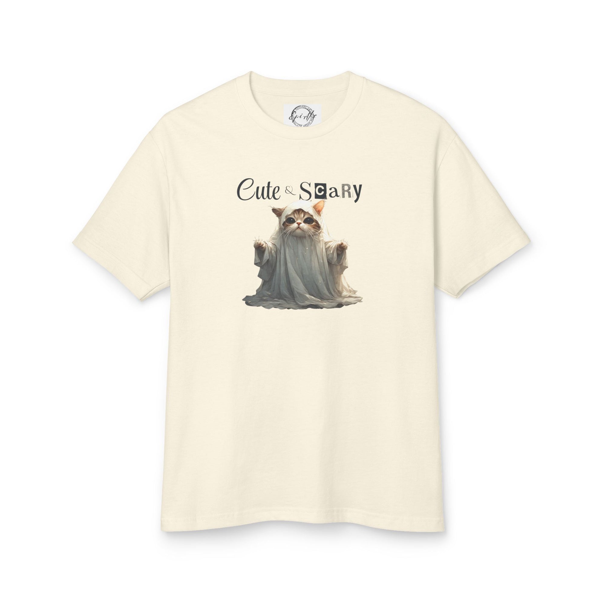 Cute & Scary Ghost Kitty Unisex Tee, Halloween Shirt