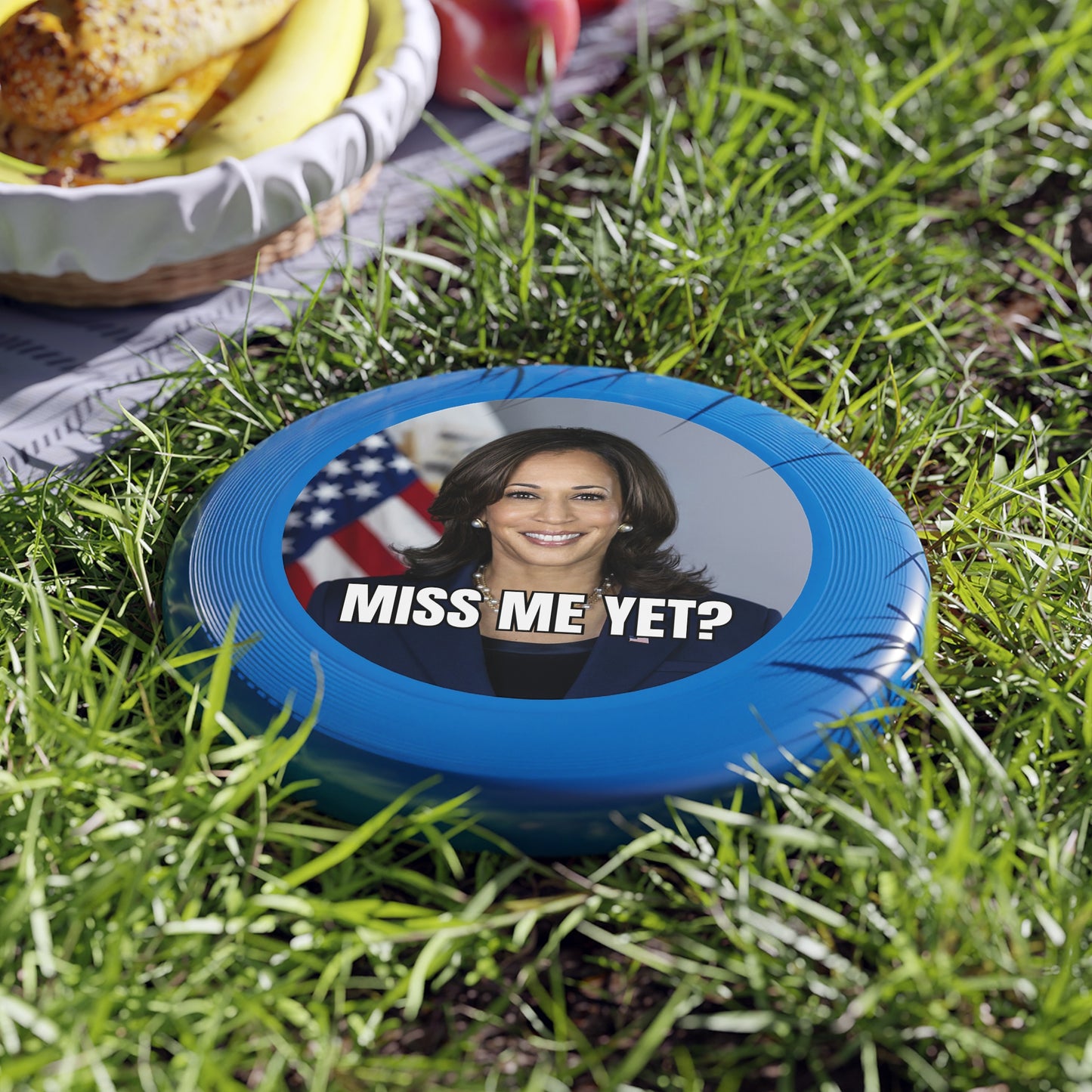 Funny Political Frisbee - 'Miss Me Yet?' Outdoor Game for Large Gatherings