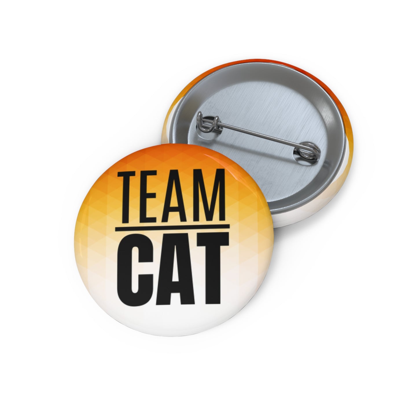 Team Cat Pin Buttons