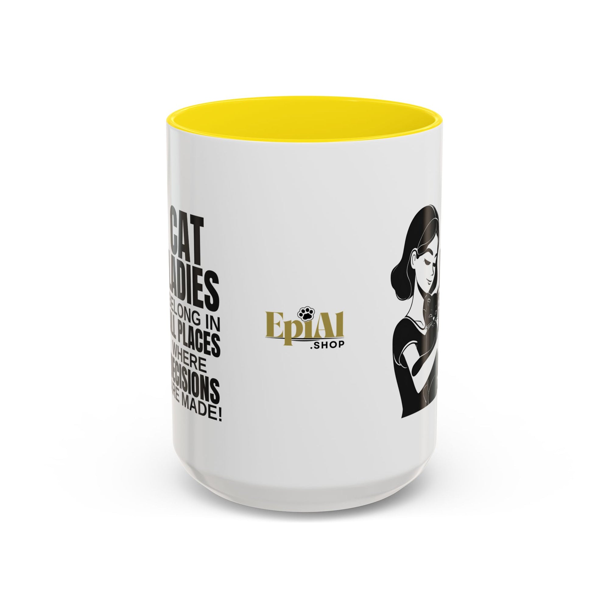 Cat Ladies Belong Accent Mug