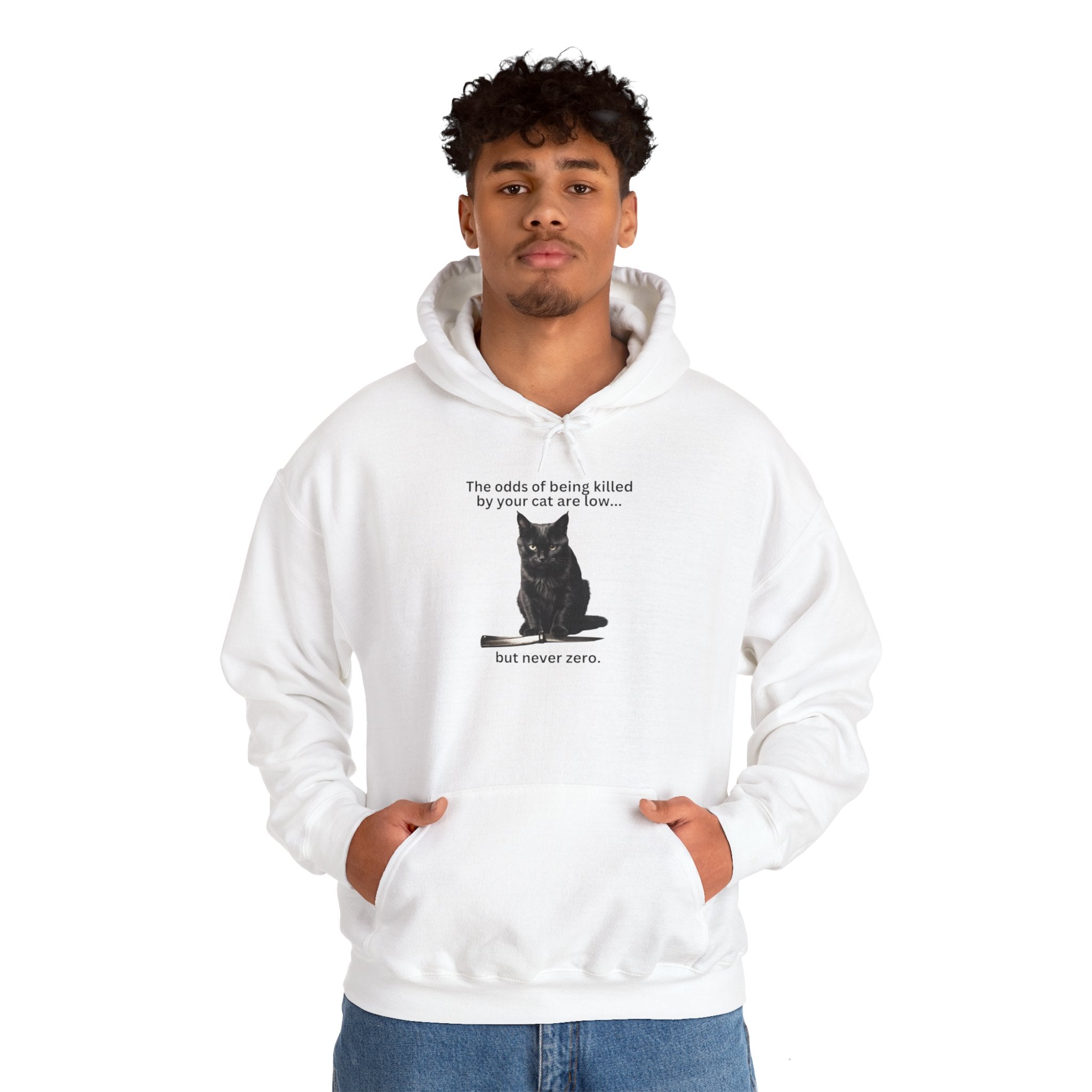 Photo depicting the ​Odds Unisex Heavy Blend™ Hooded Sweatshirt from EpiAl's Shop.