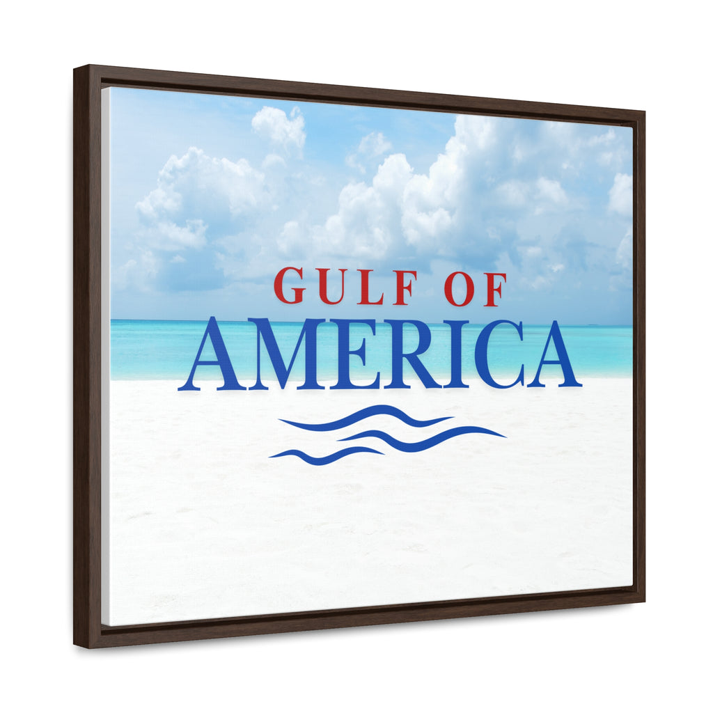 American Gulf Canvas Wrap - Coastal Wall Art for Beach Lovers