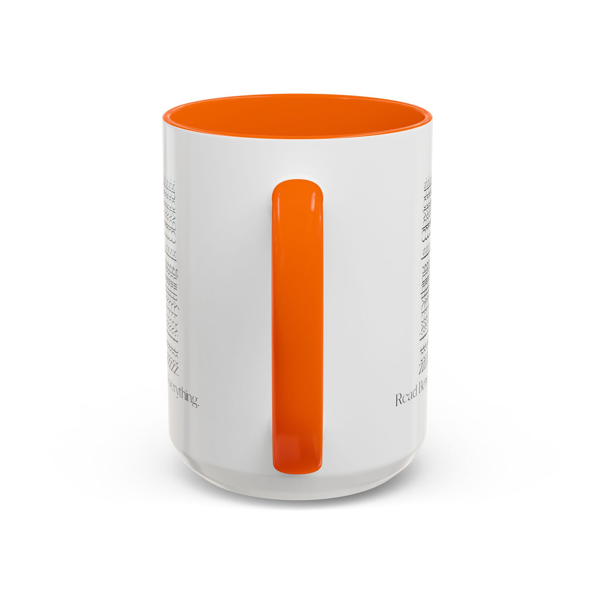 Read Between Everything Mug | Hidden Message True Crime & Social Media Coffee Cup, 11/15oz