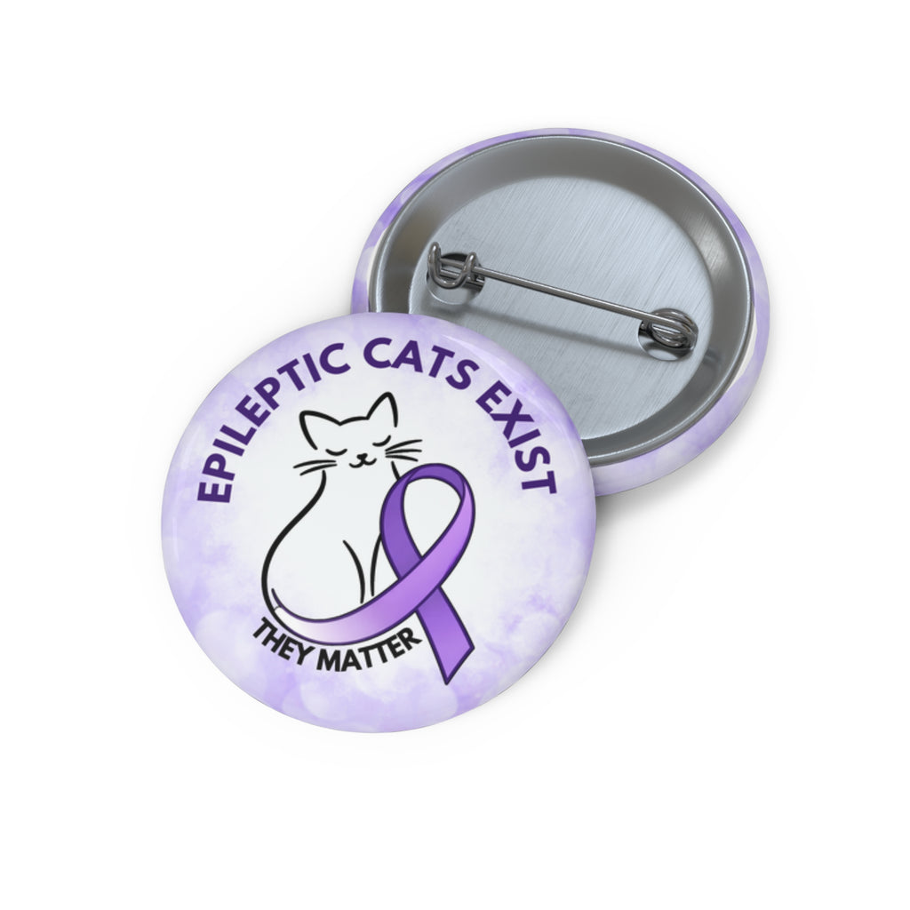 Epikitty Pinback Button – Epileptic Cats Exist. They Matter.