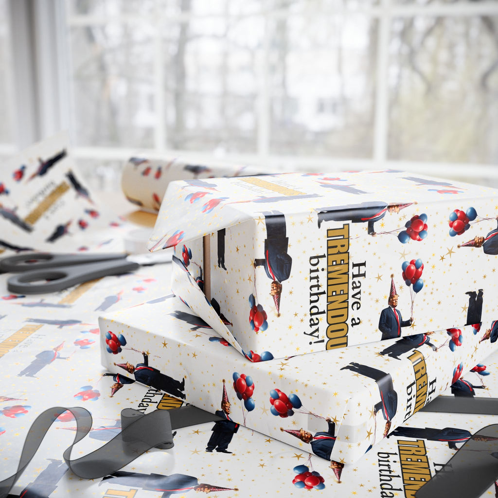 Tremendous Trump Birthday Wrapping Paper