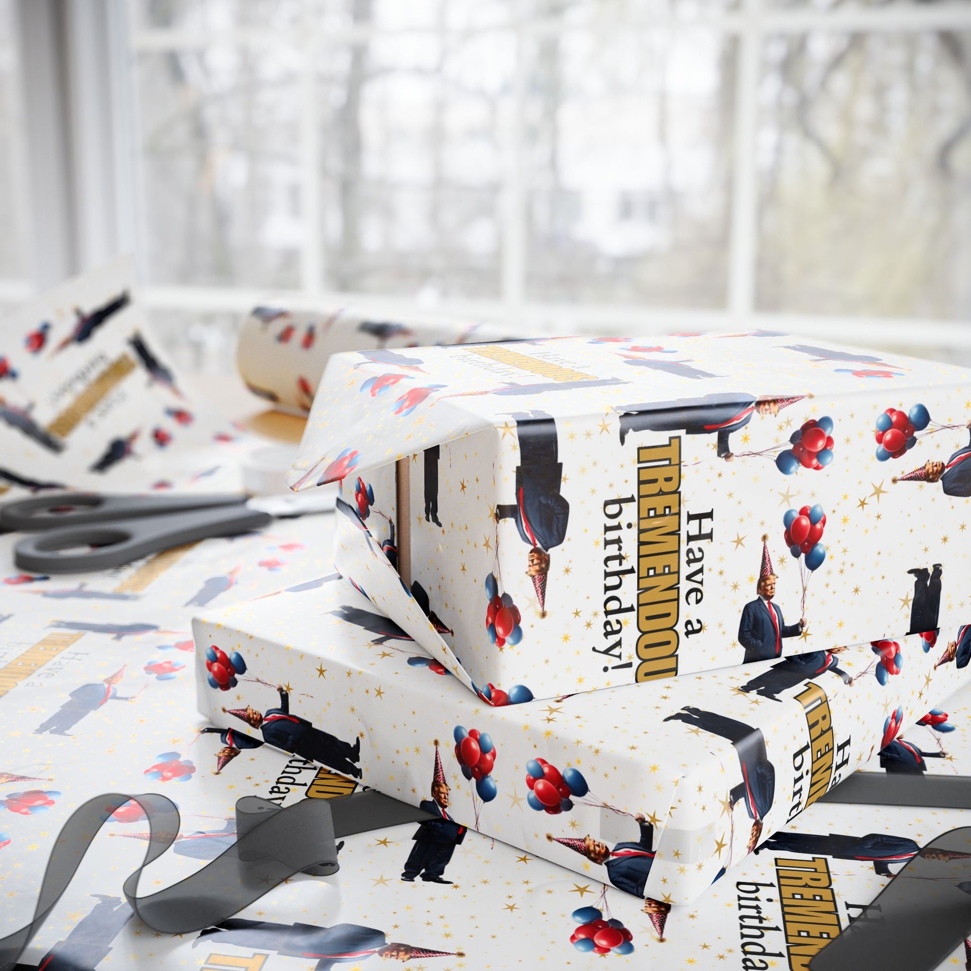 Tremendous Trump Birthday Wrapping Paper