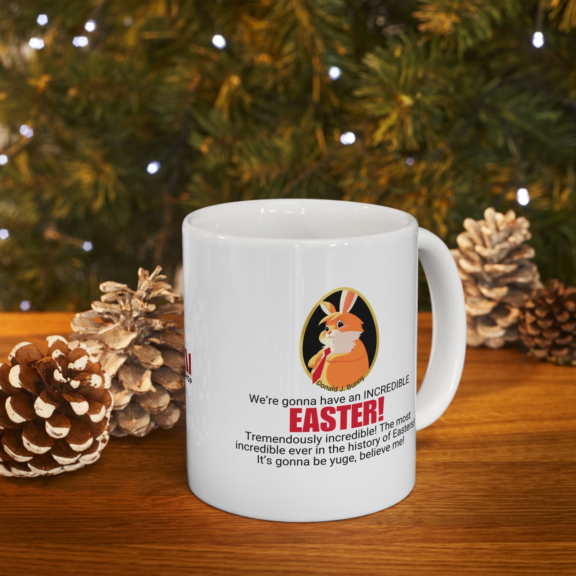 Funny Easter Ceramic Mug - Perfect Gift for Trump Lovers Printify