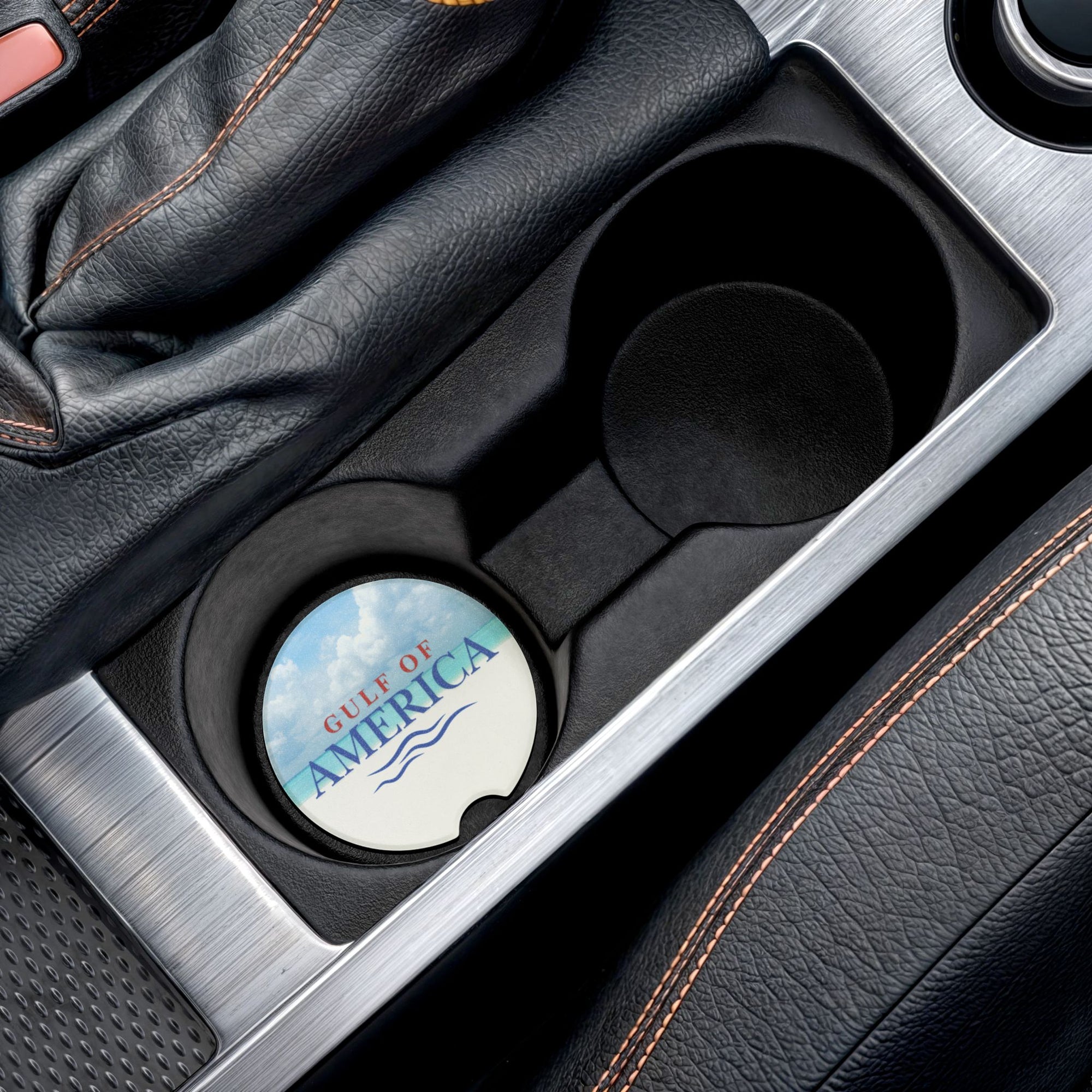 American Gulf Beach Soapstone Car Coaster