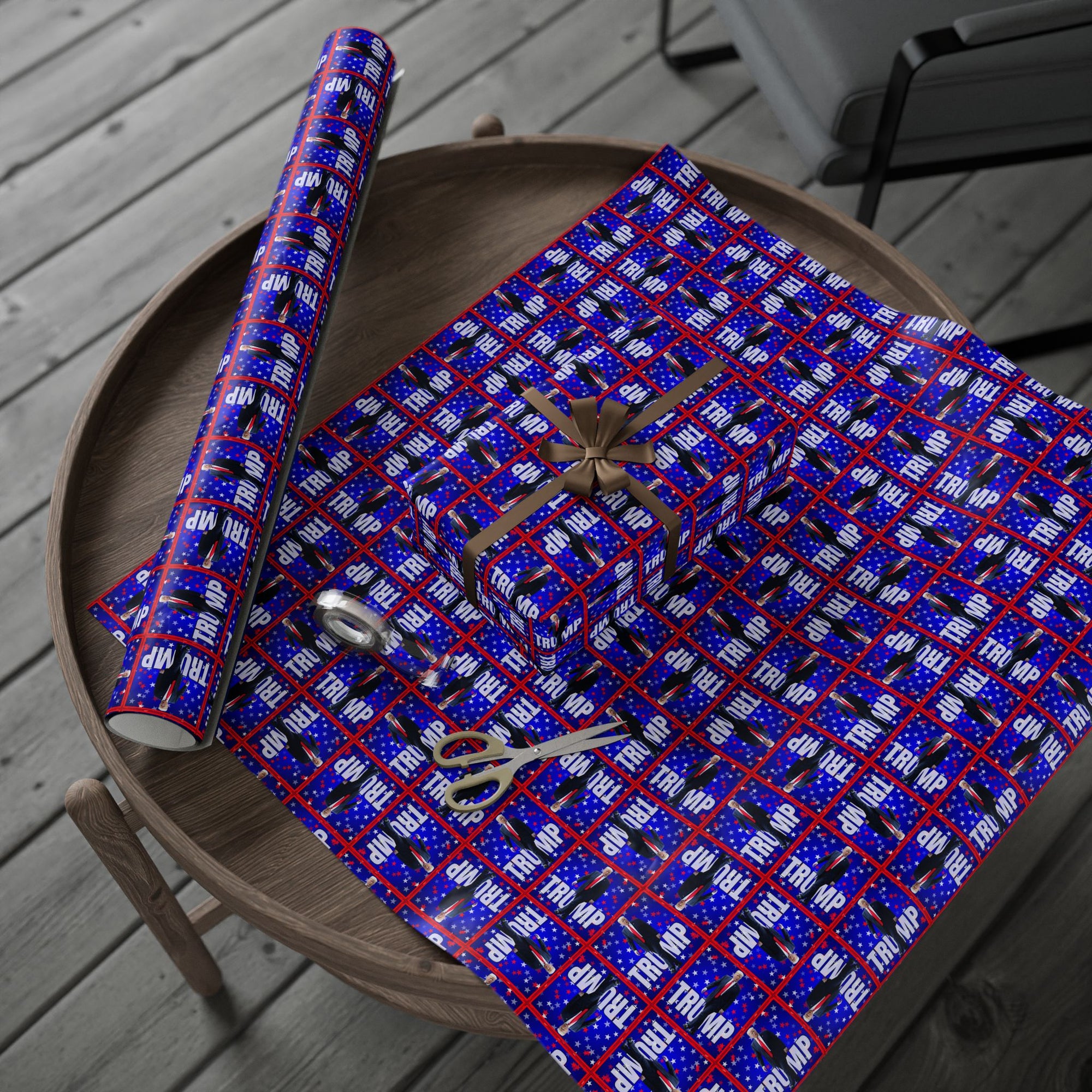 All Occasion Trump Themed Wrapping Paper