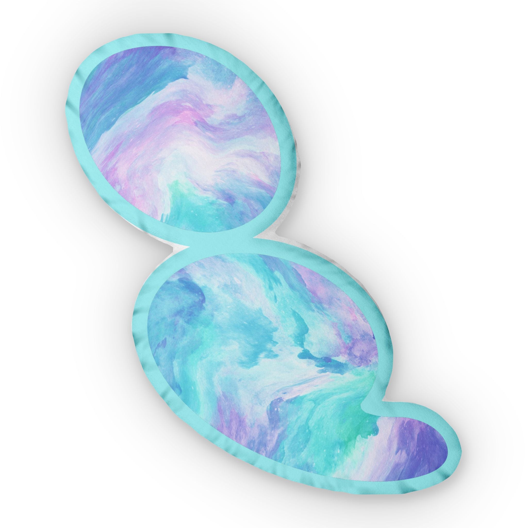 Semicolon Watercolor Suicide Awareness Shaped Pillow