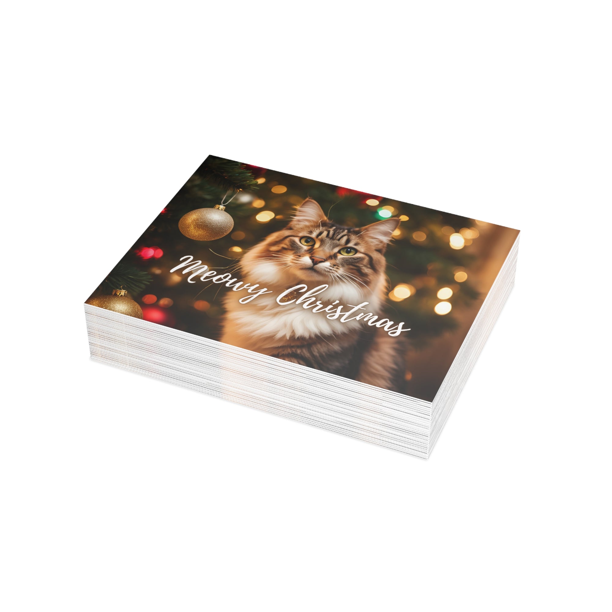 Pretty Meowy Christmas Postcard Bundles (envelopes included)