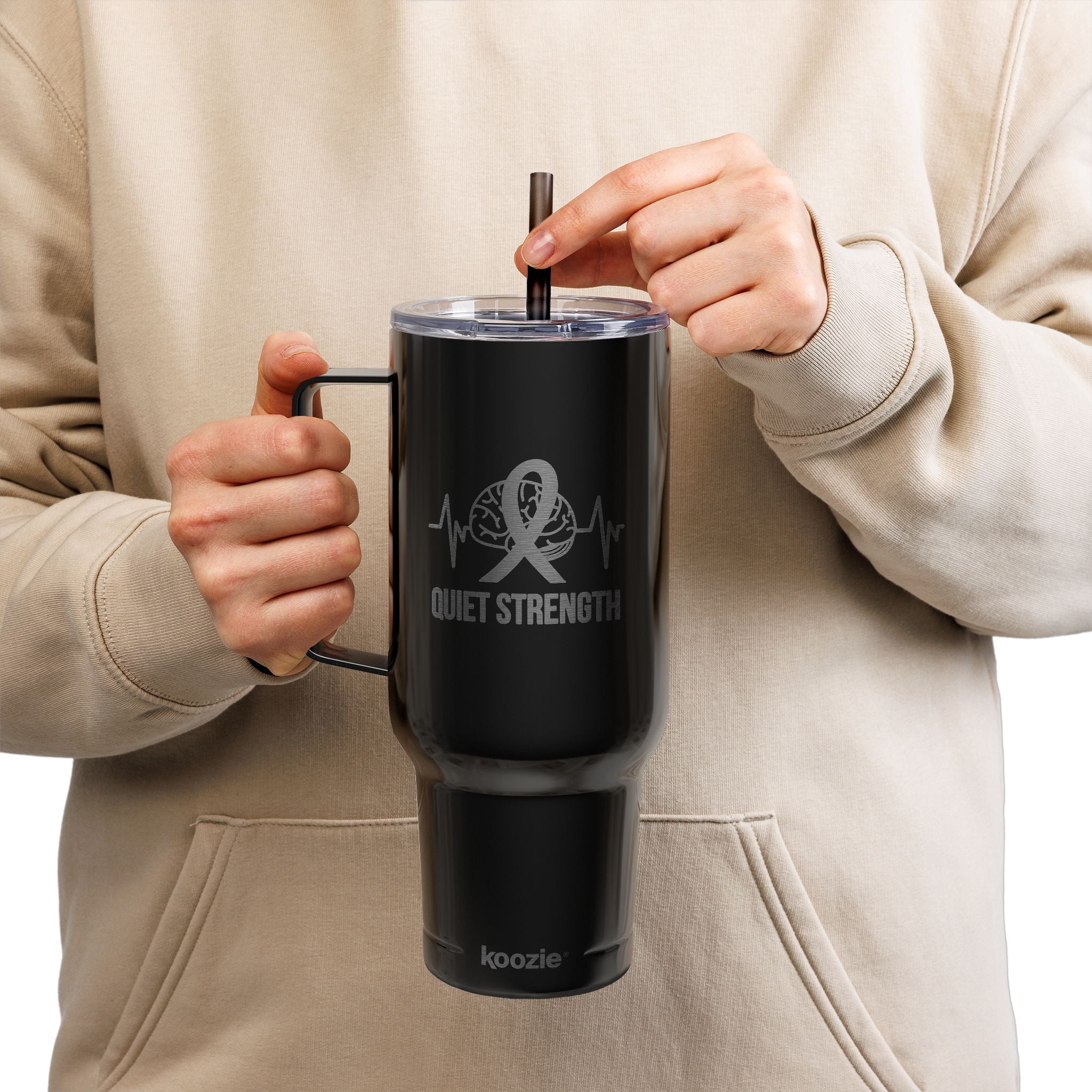 Quiet Strength 40oz Insulated Tumbler
