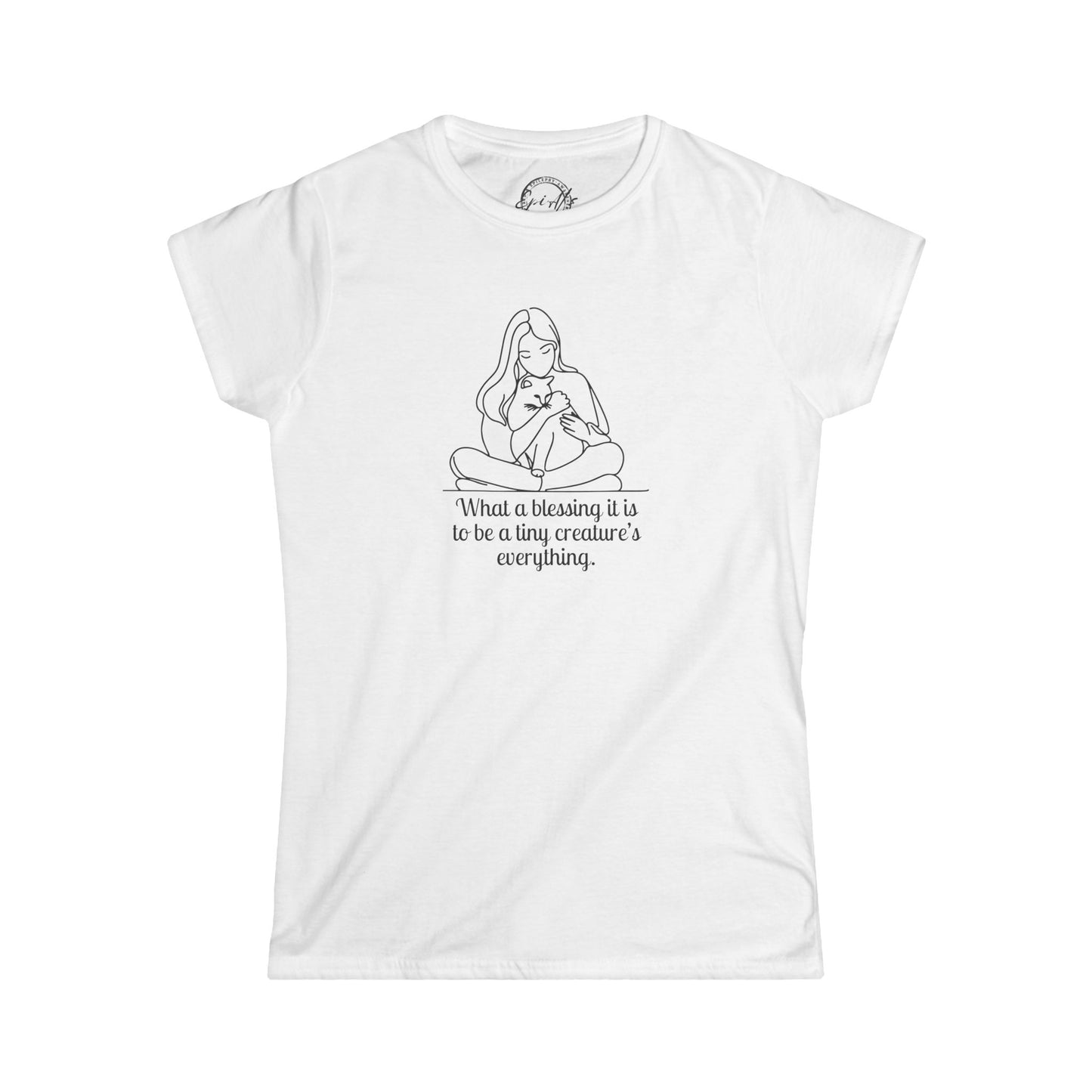 Blessing Inspirational Cat Lady's Softstyle Tee