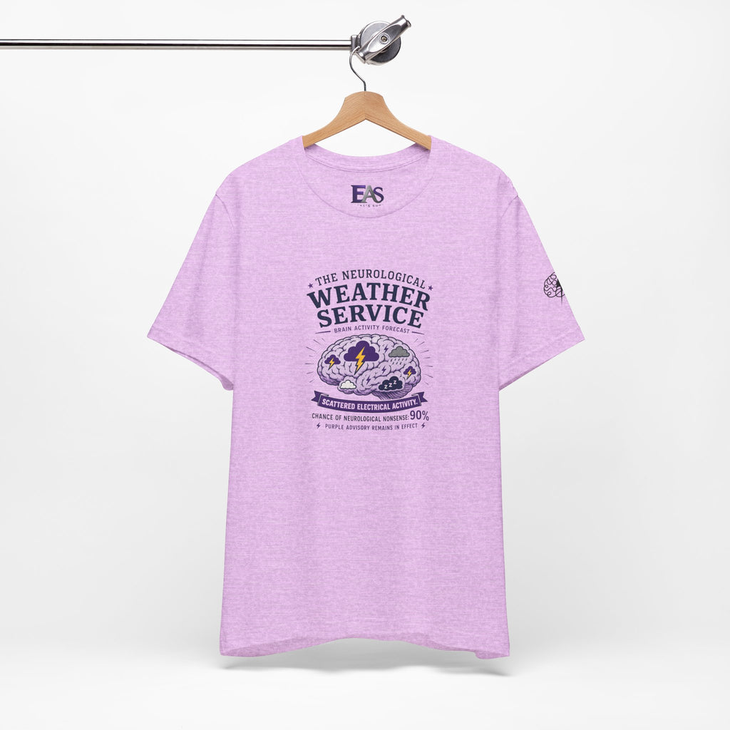 Neurological Weather Service Epilepsy Awareness T-Shirt | Brain Forecast Tee