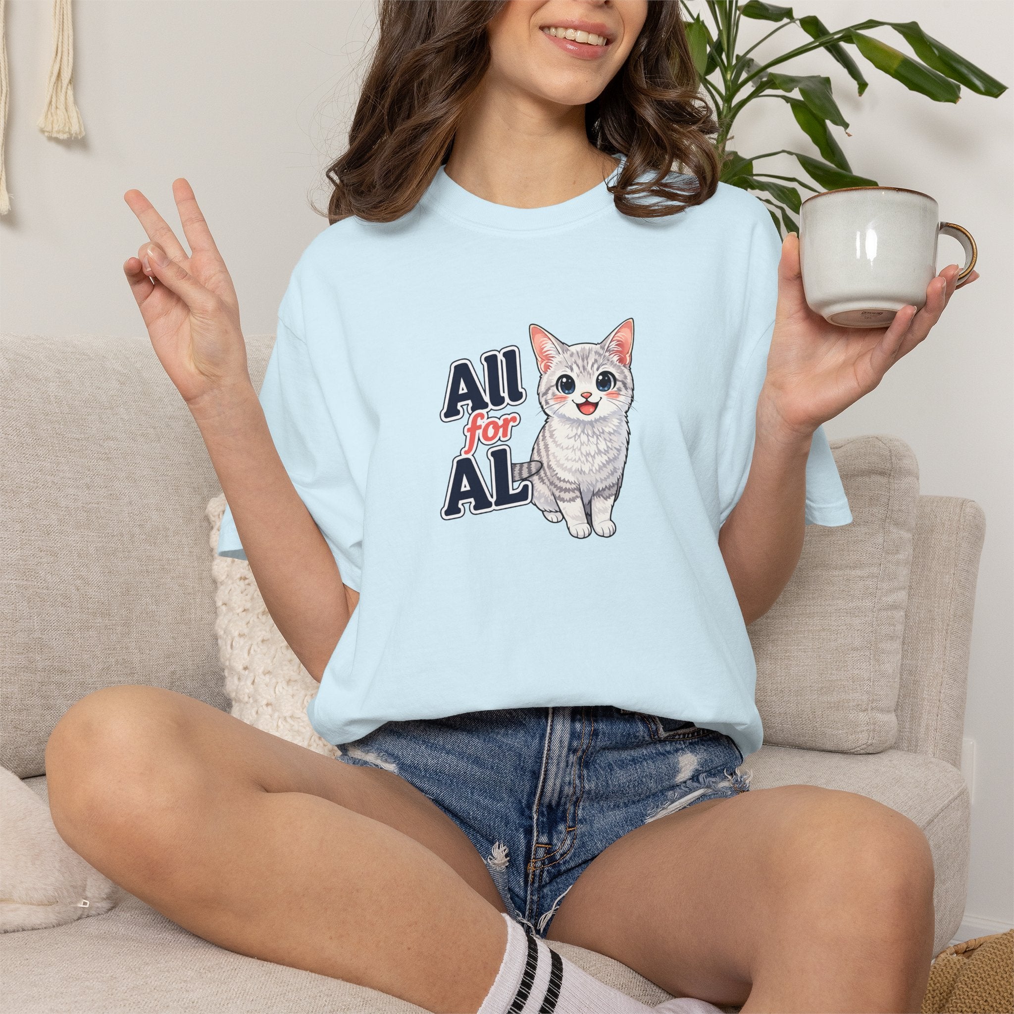 All for AL Cat Graphic T-Shirt