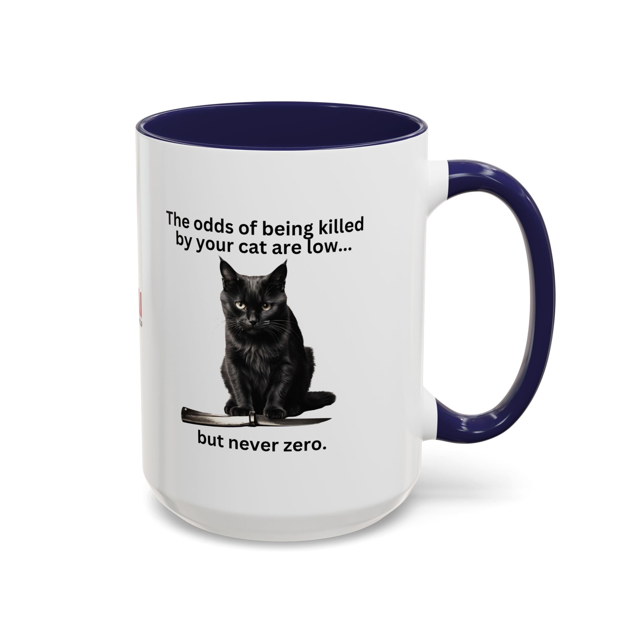 Photo depicting the ​Killer Cat Odds Accent Coffee Mug (11, 15oz) from EpiAl's Shop.