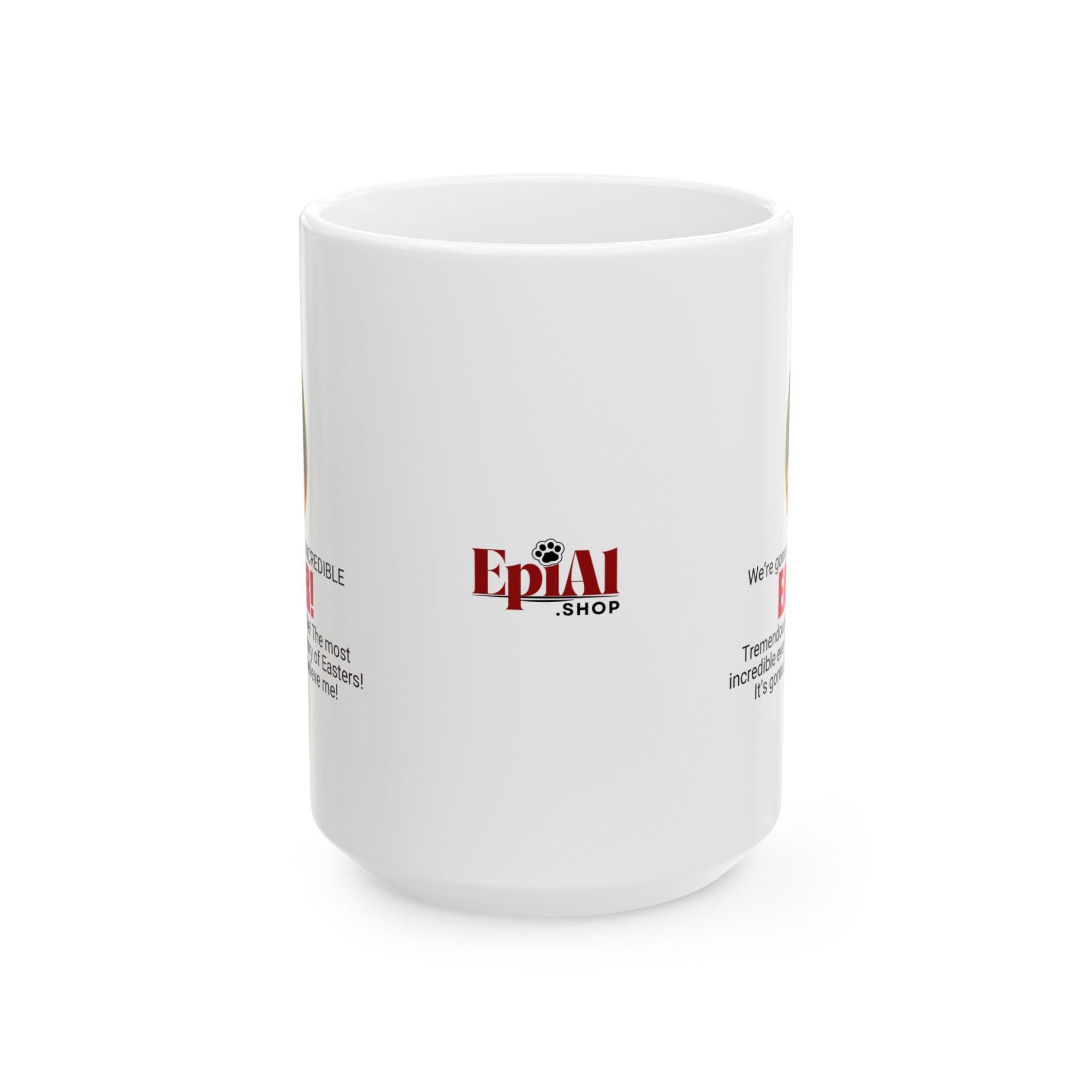 Funny Easter Ceramic Mug - Perfect Gift for Trump Lovers Printify