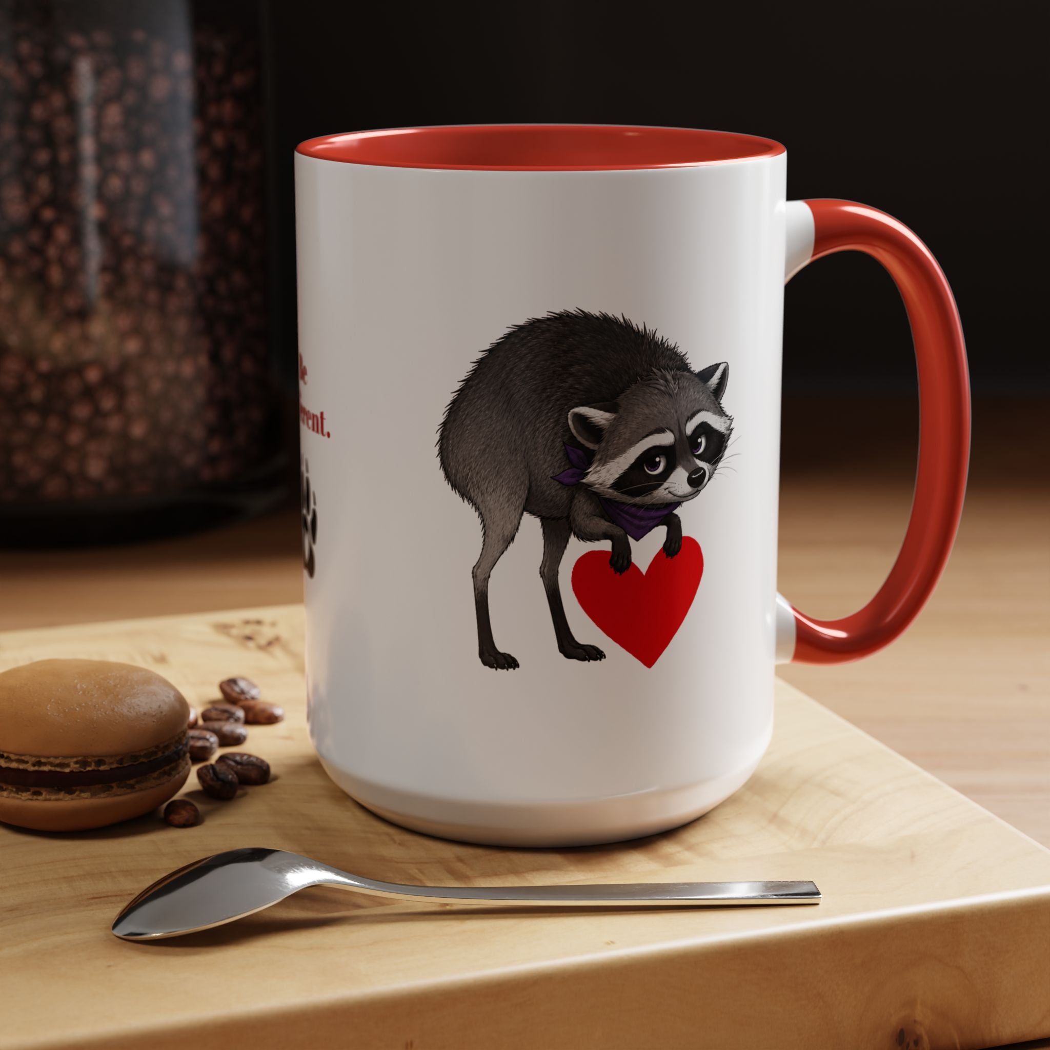 Jimothy “Be Different” Raccoon Mug