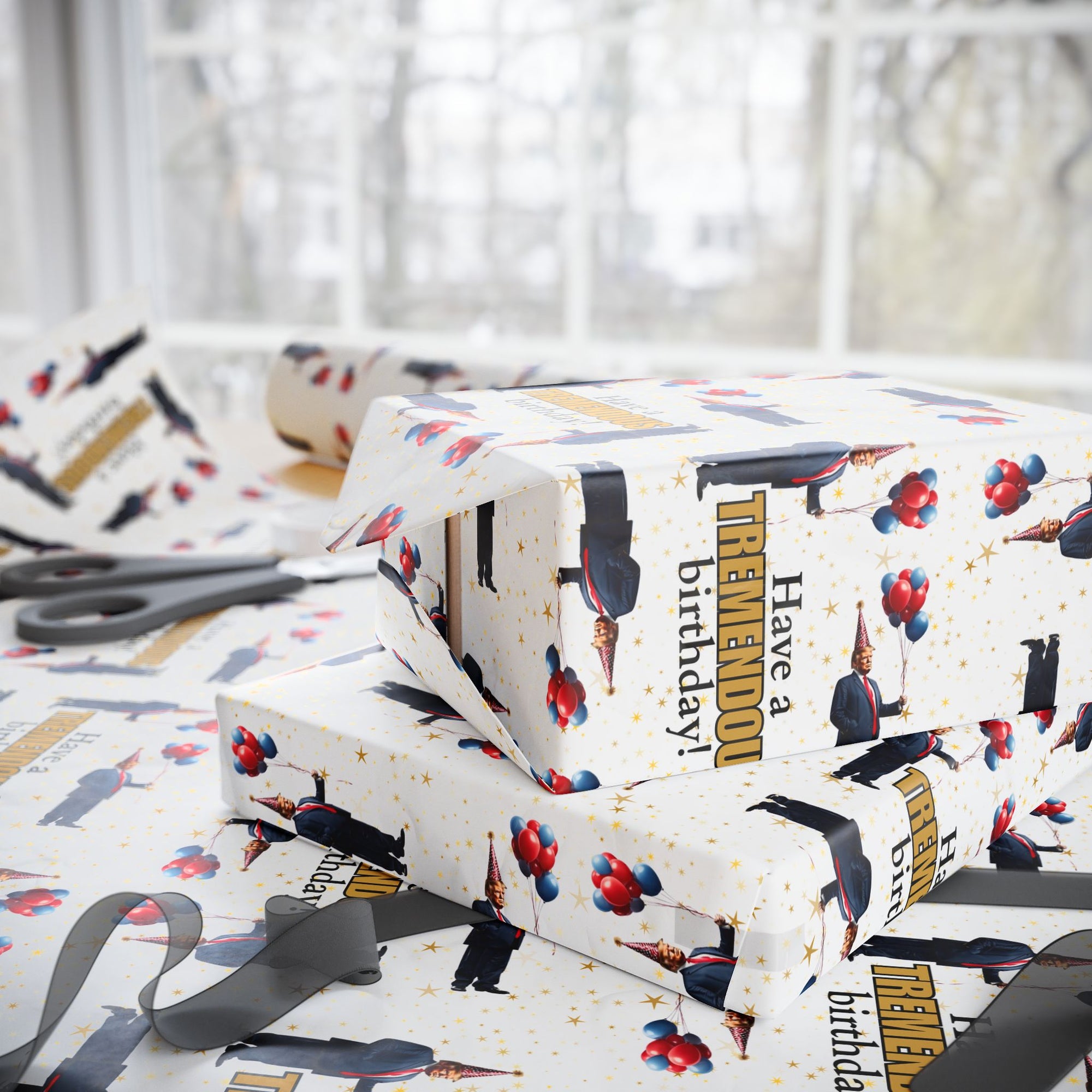 Tremendous Trump Birthday Wrapping Paper