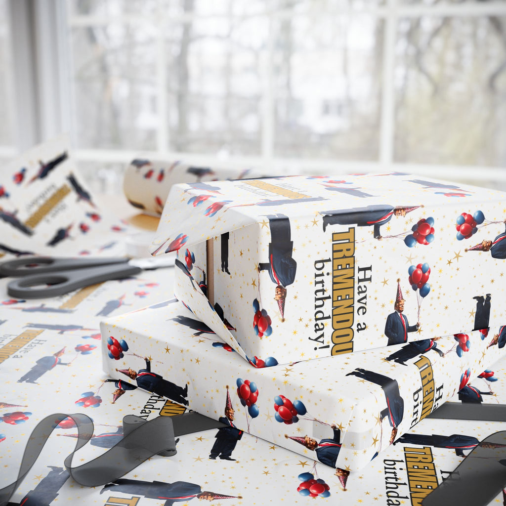 Tremendous Trump Birthday Wrapping Paper