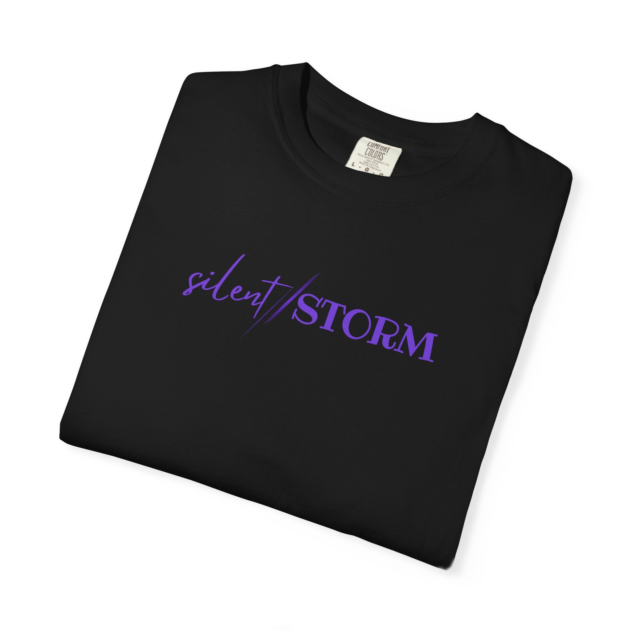 Silent Storm Unisex T-Shirt – Epilepsy Awareness Purple Statement Tee