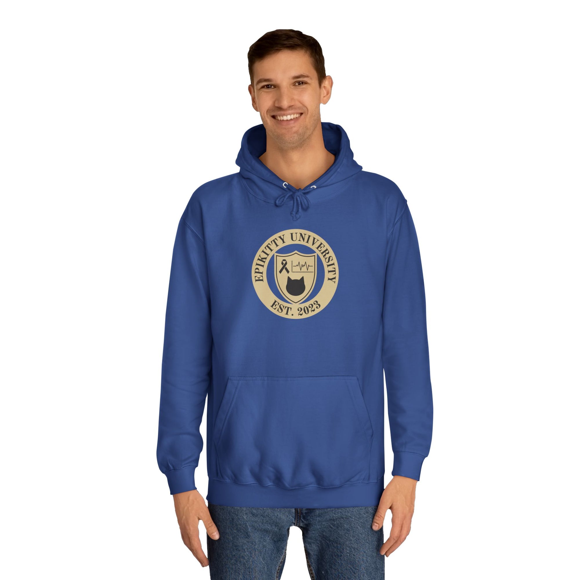 EpiKitty University Unisex College Hoodie - Hoodie - Epileptic Al’s Shop
