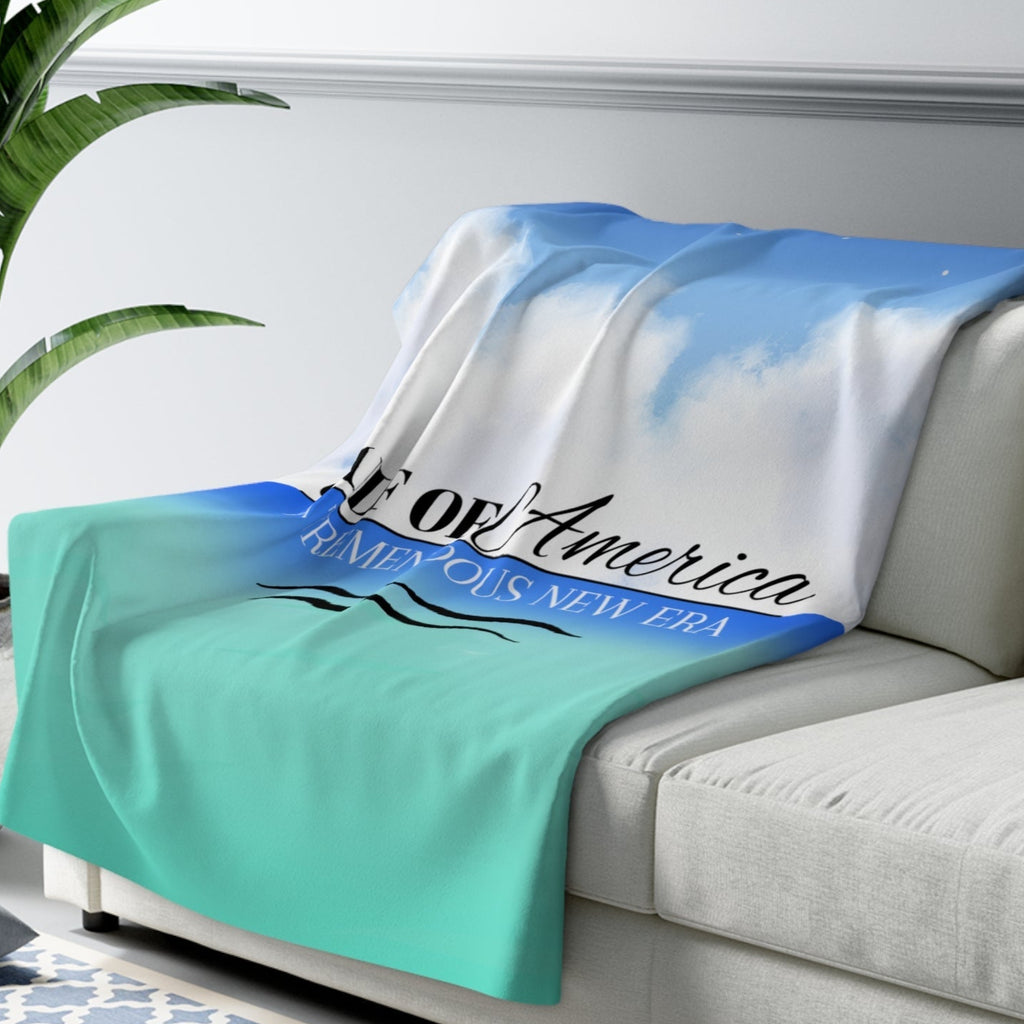 Gulf of America Cozy Sherpa Fleece Blanket Printify