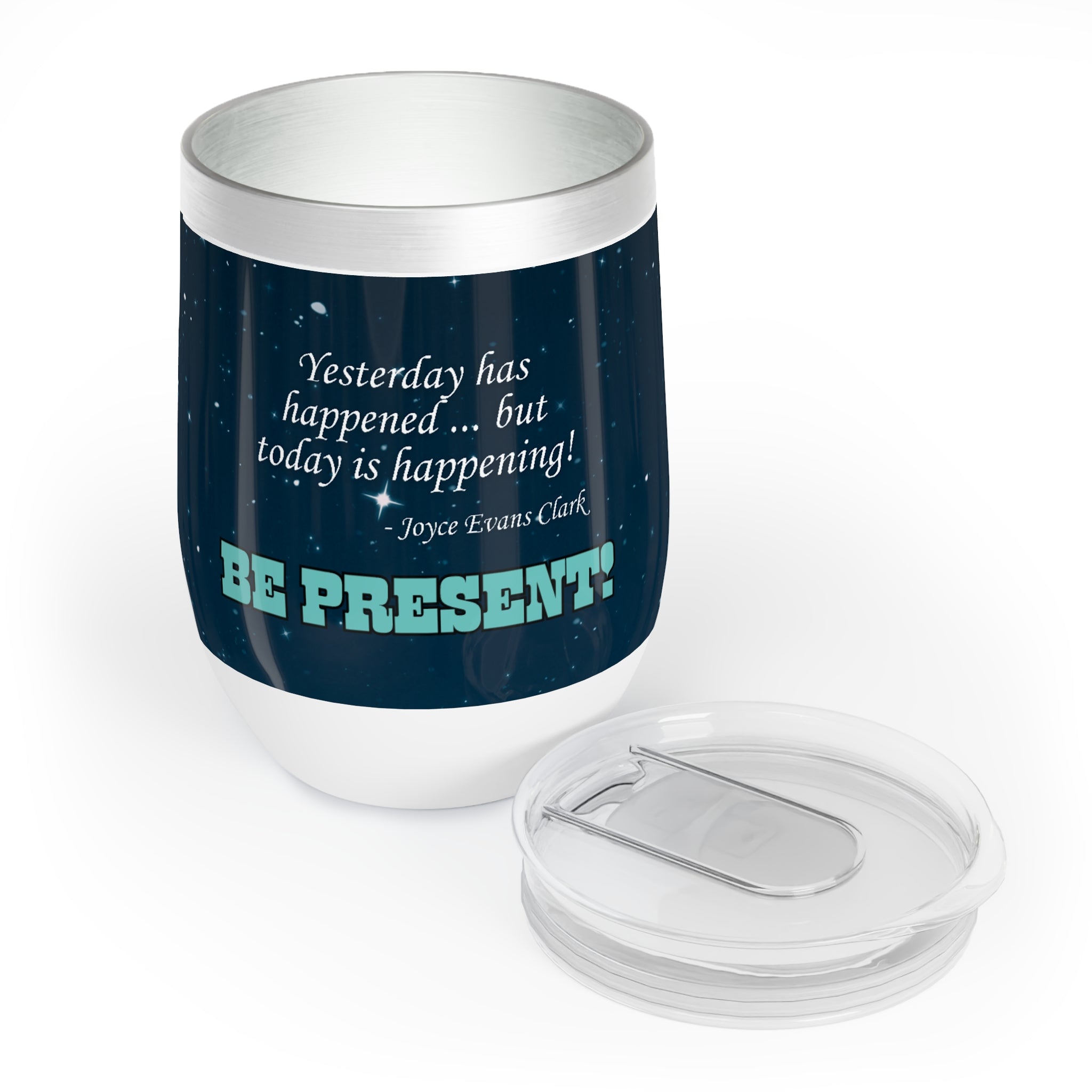 Photo depicting the ​Happening Chill Wine Tumbler from EpiAl's Shop.