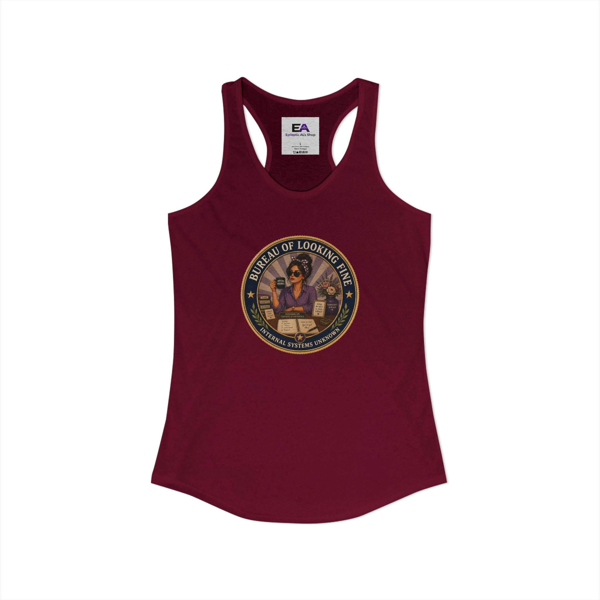 Bureau of Looking Fine Women's Racerback Tank Top – Internal Systems Unknown
