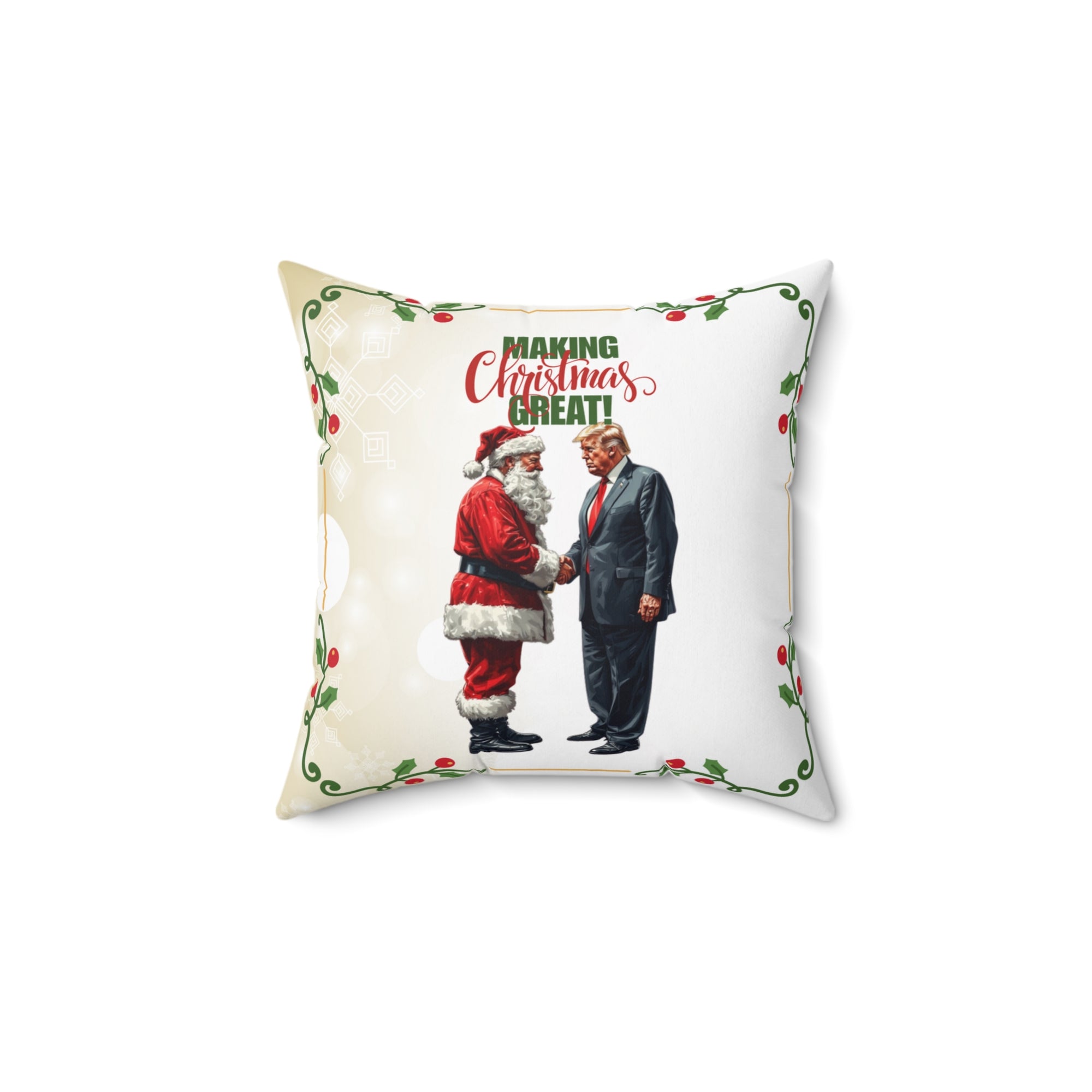Making Christmas Great Decorative Pillow, Home Decor