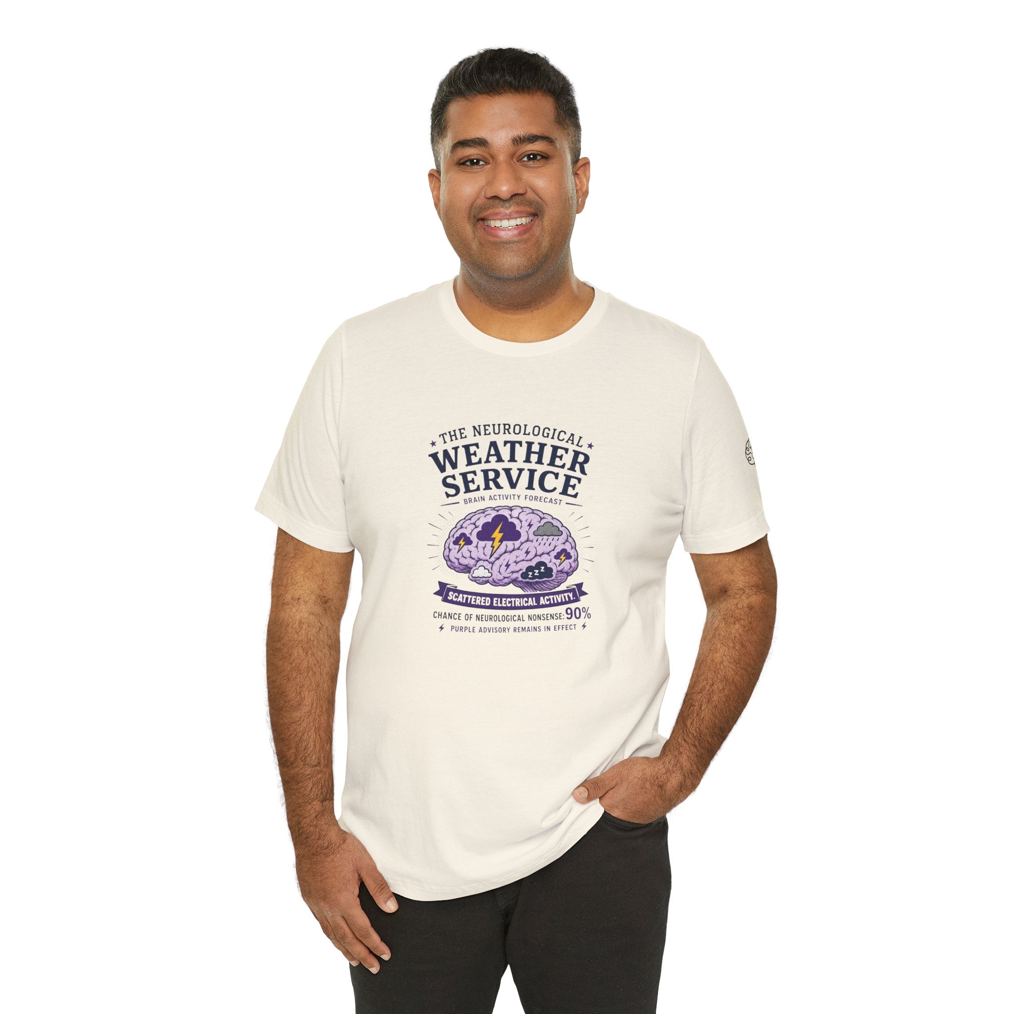 Neurological Weather Service Epilepsy Awareness T-Shirt | Brain Forecast Tee