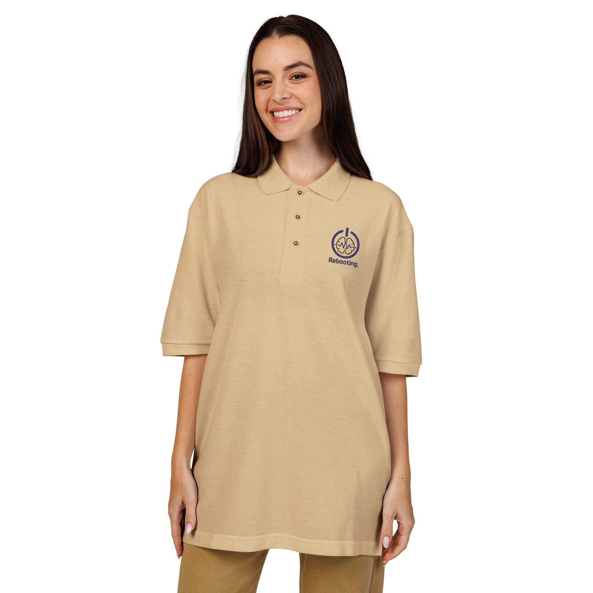 Rebooting Embroidered Polo Shirt