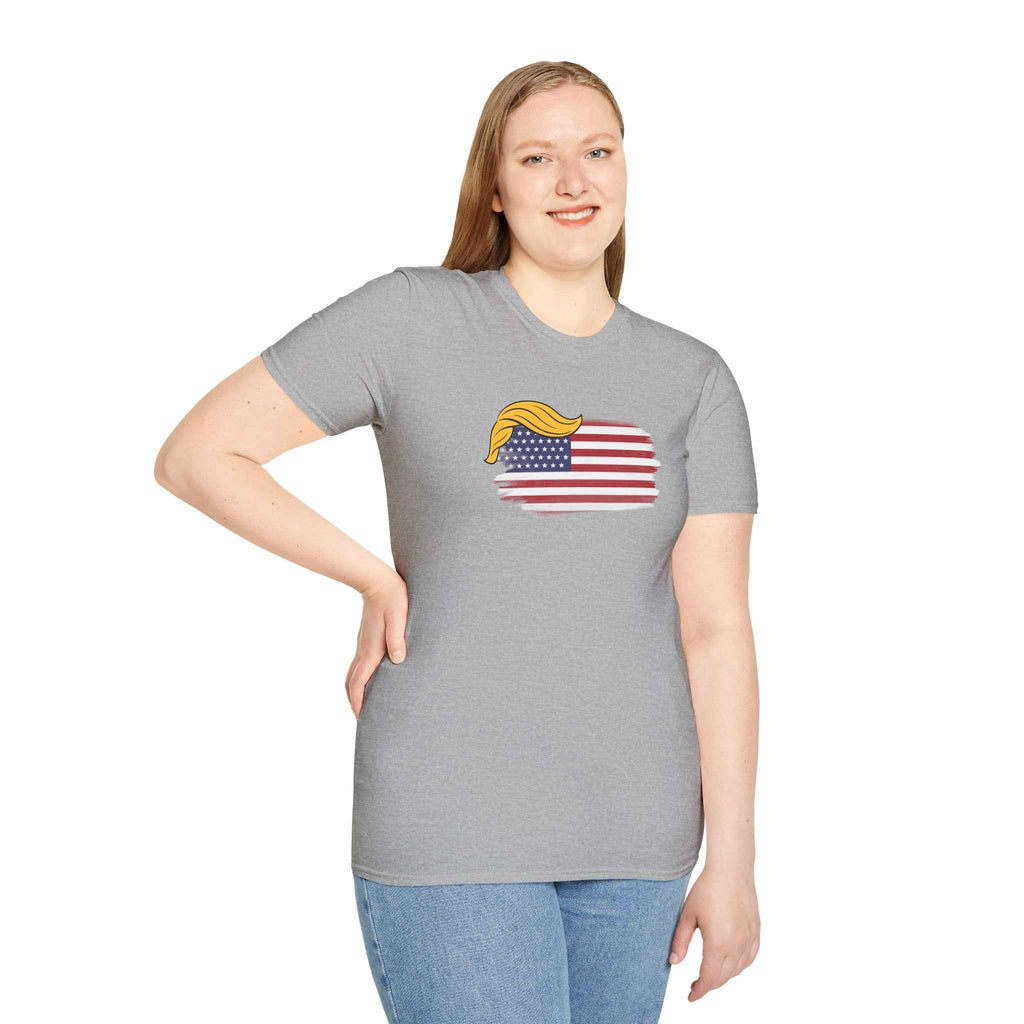 Swoop & Stripes Parody Tee – Unisex Soft Cotton T-Shirt