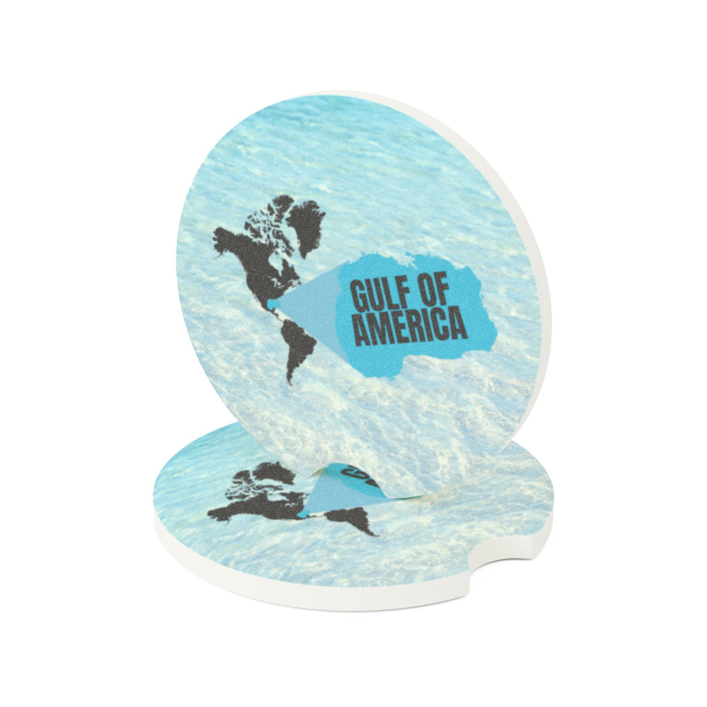 American Gulf Map Soapstone Car Coaster