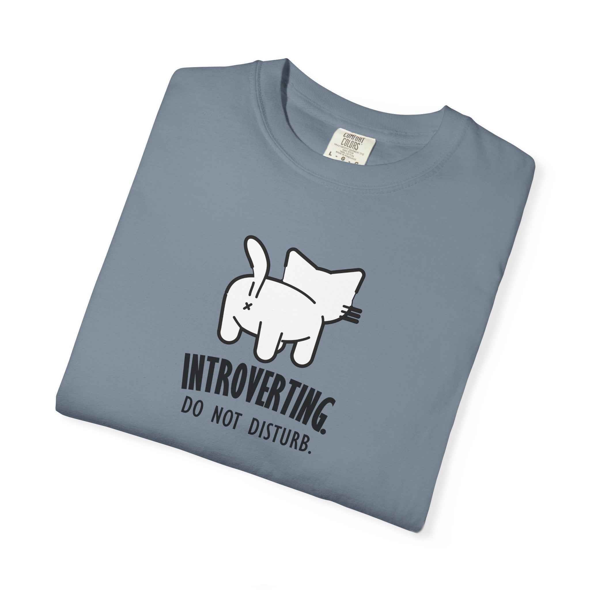 Introverting. Do Not Disturb. Unisex Cat T-Shirt