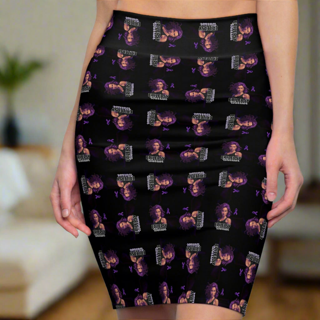 Elegant Epilepsy Warrior Women's Pencil Skirt