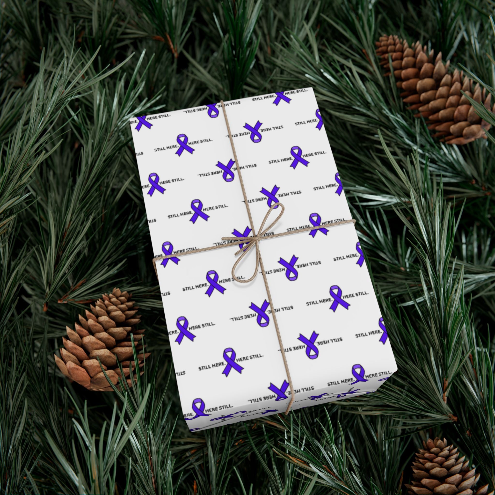 Still Here. Here Still. Gift Wrap Paper (Epilepsy Awareness)