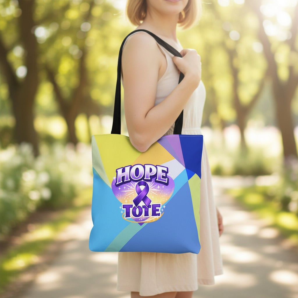 Hope Tote Epilepsy Awareness Ribbon Tote Bag
