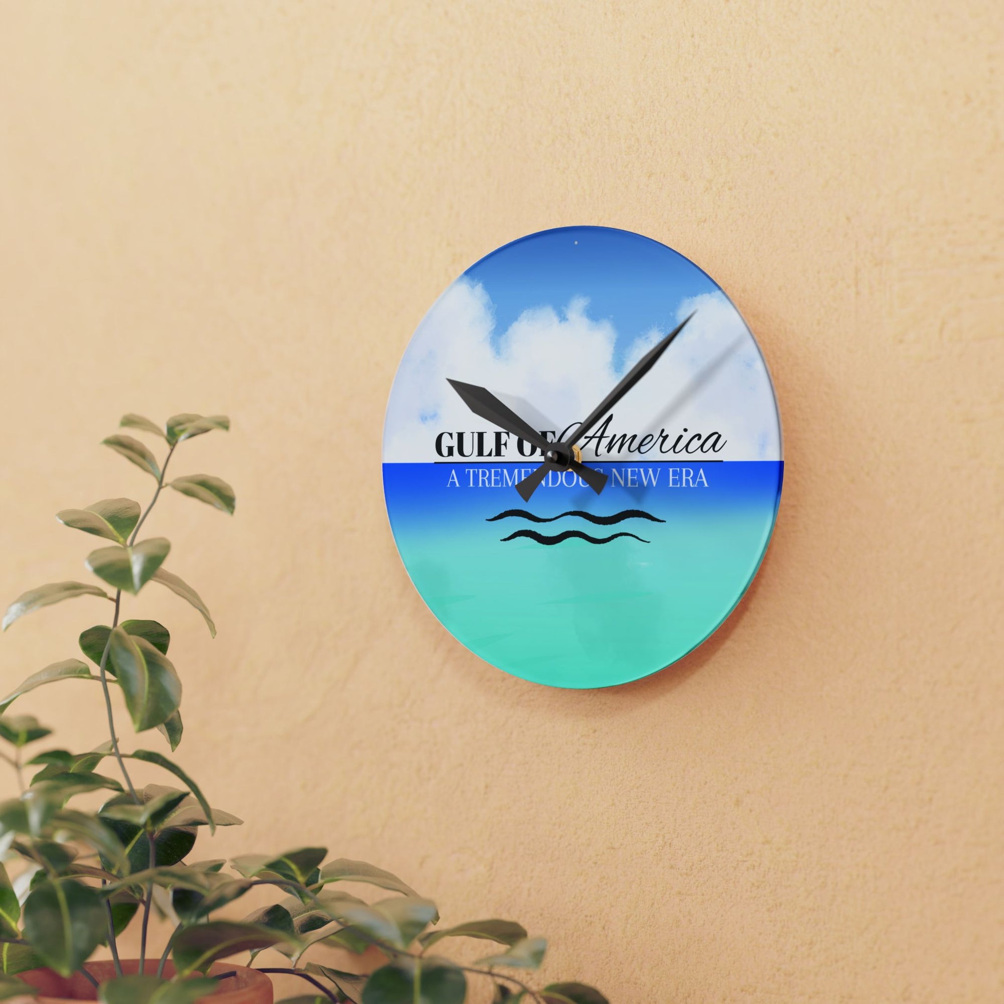 American Gulf Acrylic Wall Clock