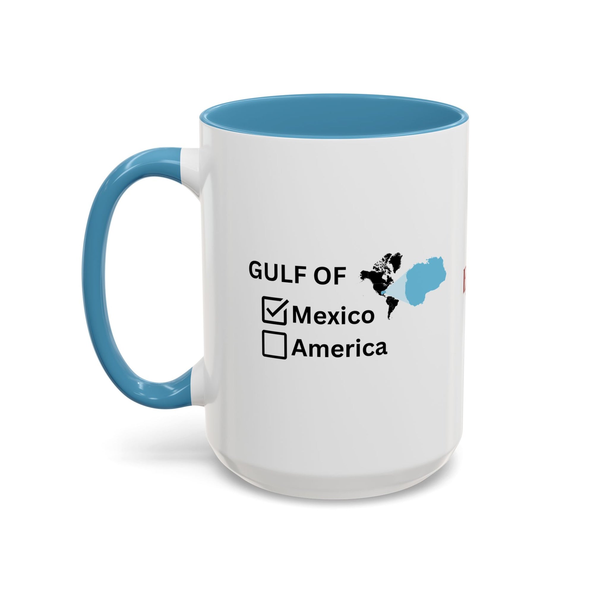 Gulf of Mexico Checkbox Accent Coffee Mug