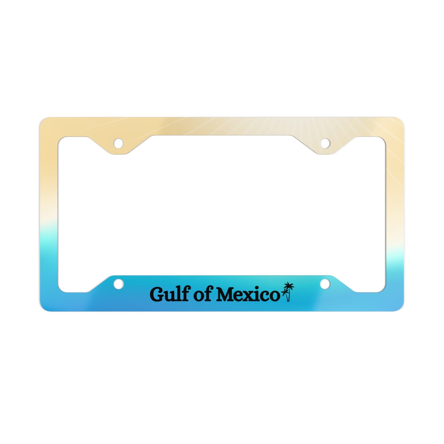 Gulf of Mexico Metal License Plate Frame