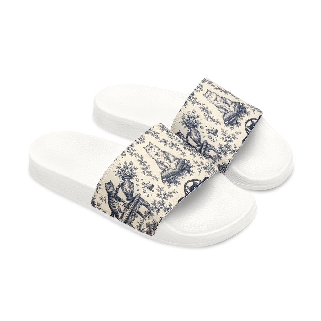 Toile Cats Slide Sandals (Removal Straps)