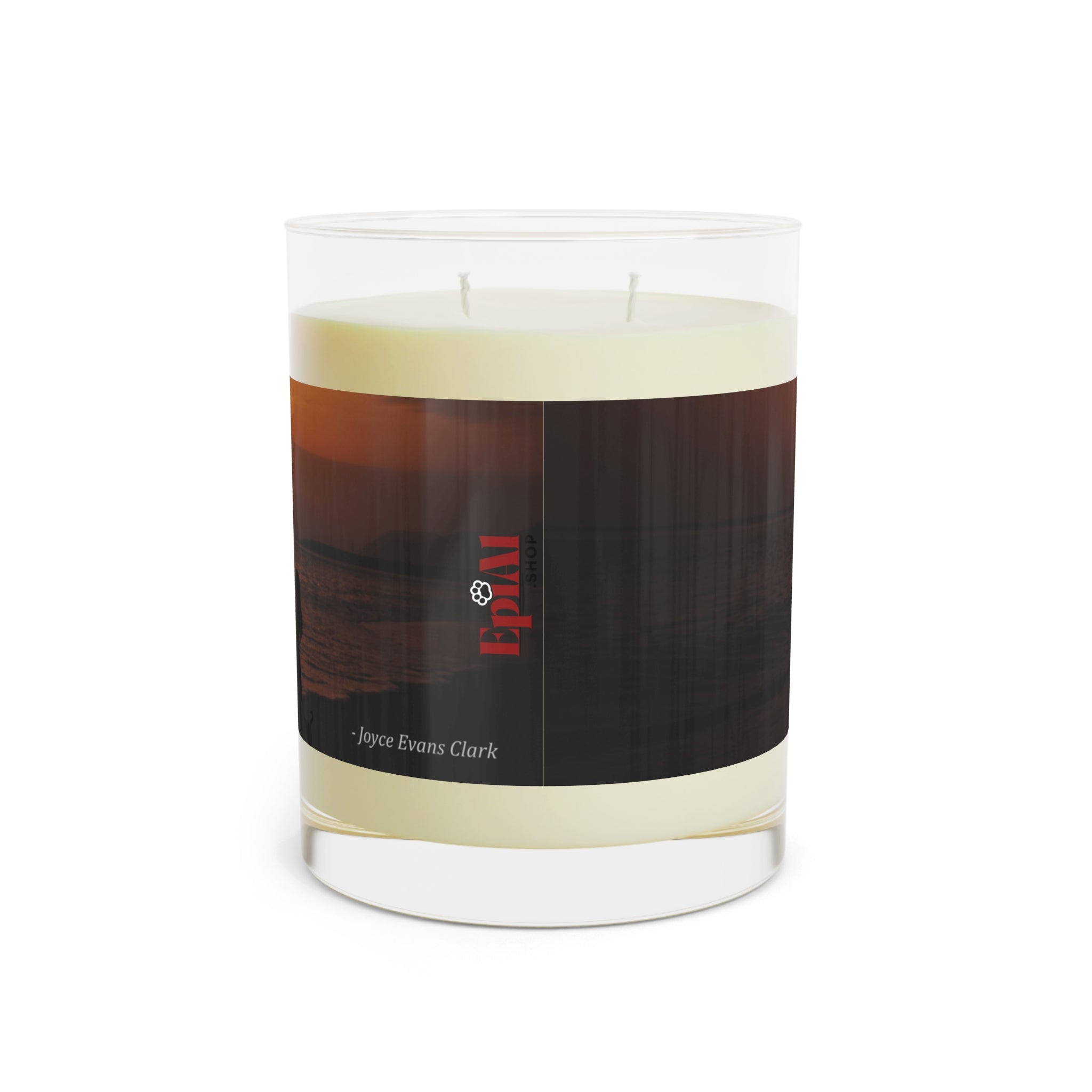 Photo depicting the ​Aimlessly Scented Candle - Full Glass, 11oz from EpiAl's Shop.