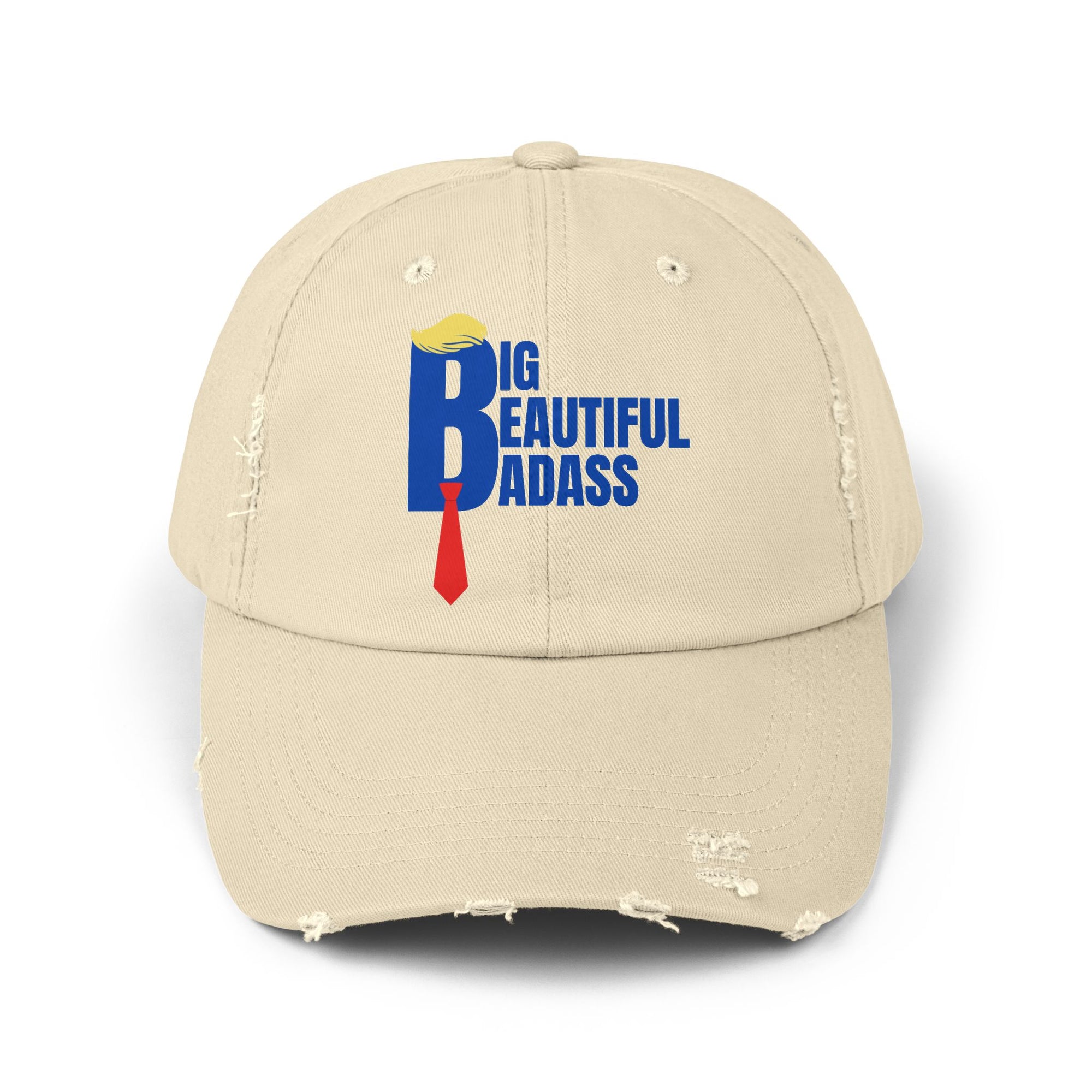 Big Beautiful Badass Unisex Distressed Hat