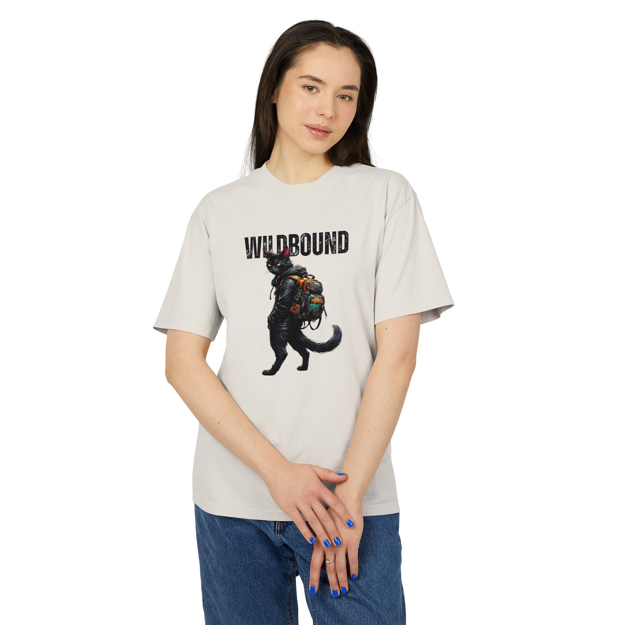 Wildbound Backpack Cat Heavyweight Faded Tee