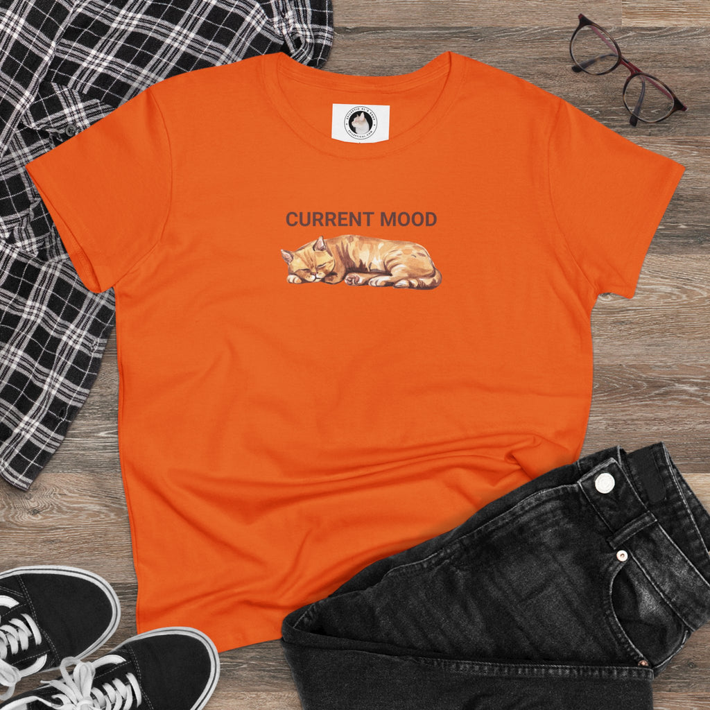 Current Mood: Sleepy Women's Midweight Cotton Tee