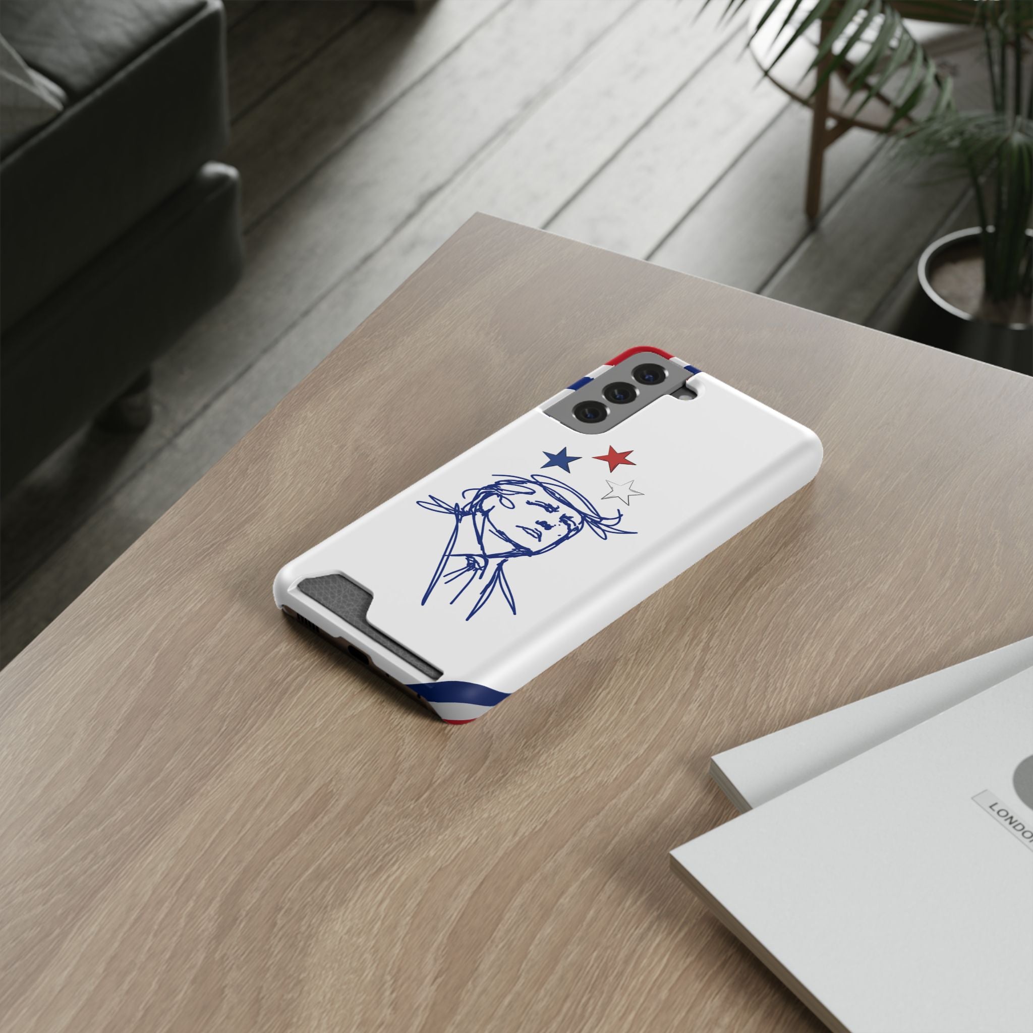 Minimal Line Portrait Samsung Case — Say Less Edition