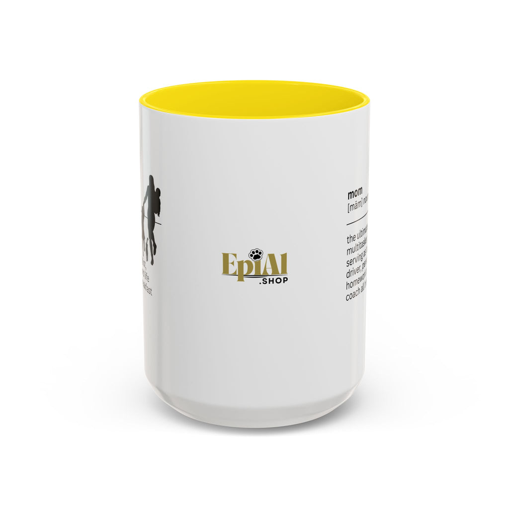 Mom Multitasker Accent Coffee Mug - Perfect Gift for Moms